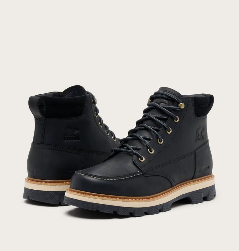 Lark-47 Moc Toe wasserdichte Stiefel f&uuml;r M&auml;nner, Color: Black, Bleached Ceramic, image 9