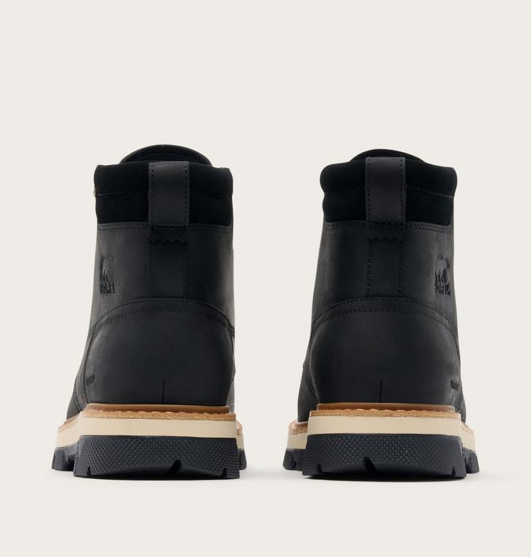 Lark-47 Moc Toe Men's Waterproof Boot, Color: Black, Bleached Ceramic, image 3