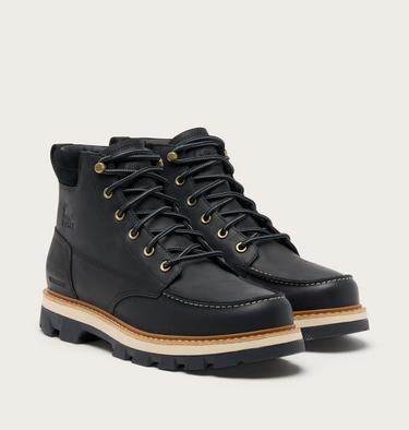 Lark-47 Moc Toe Men's Waterproof Boot, Color: Black, Bleached Ceramic, image 2