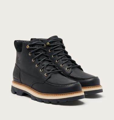 Botte Imperm&eacute;able Bout Mocassin Lark-47 Homme, Color: Black, Bleached Ceramic, image 2