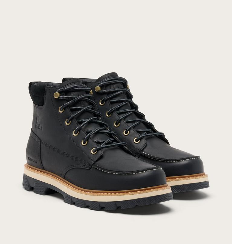 Lark-47 Moc Toe wasserdichte Stiefel f&uuml;r M&auml;nner, Color: Black, Bleached Ceramic, image 2