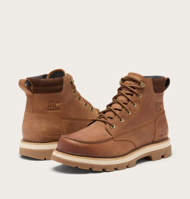 Lark-47 Moc Toe wasserdichte Stiefel f&uuml;r M&auml;nner, Color: Velvet Tan, Tobacco, image 9
