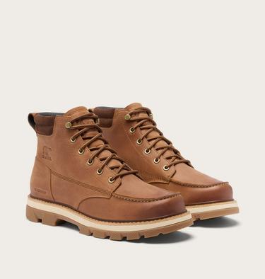 Lark-47 Moc Toe Men's Waterproof Boot, Color: Velvet Tan, Tobacco, image 6