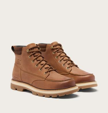 Botte Imperm&eacute;able Bout Mocassin Lark-47 Homme, Color: Velvet Tan, Tobacco, image 2
