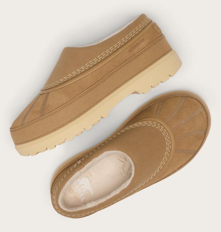 Youth Ambler Fireside Waterproof Clog, Color: Caribou Buff, Caribou Beige, image 5