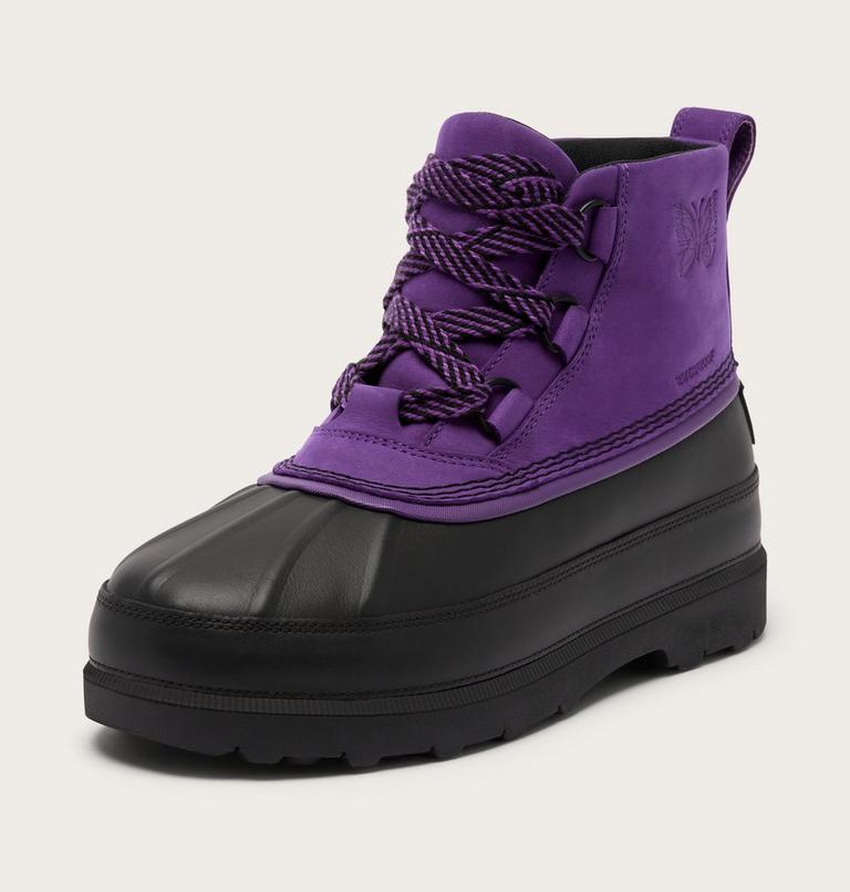 Unisex SOREL X NEEDLES Ambler Chukka Waterproof Boots, Color: Ultra Violet, Black, image 8