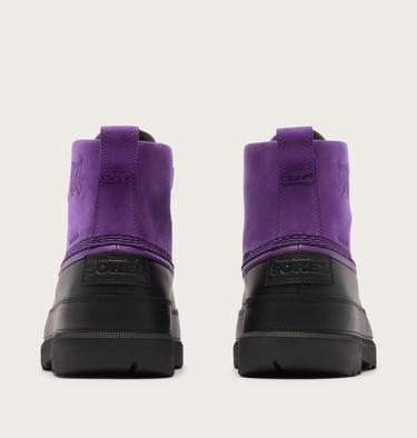 Unisex SOREL X NEEDLES Ambler Chukka Waterproof Boots, Color: Ultra Violet, Black, image 3