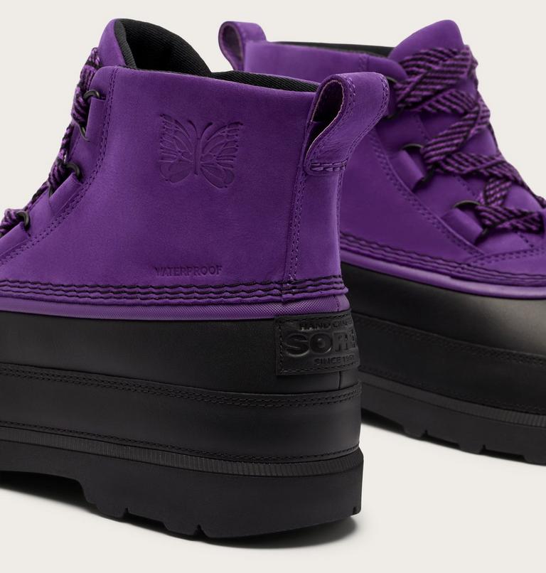 Unisex SOREL X NEEDLES Ambler Chukka Waterproof Boots, Color: Ultra Violet, Black, image 10