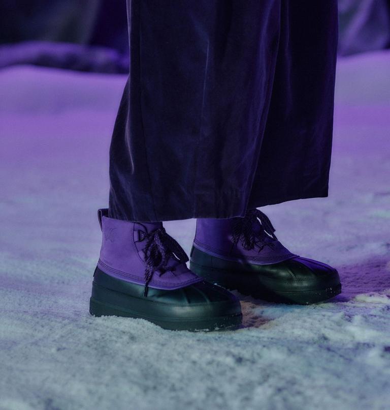 Unisex SOREL X NEEDLES Ambler Chukka Waterproof Boots, Color: Ultra Violet, Black, image 11