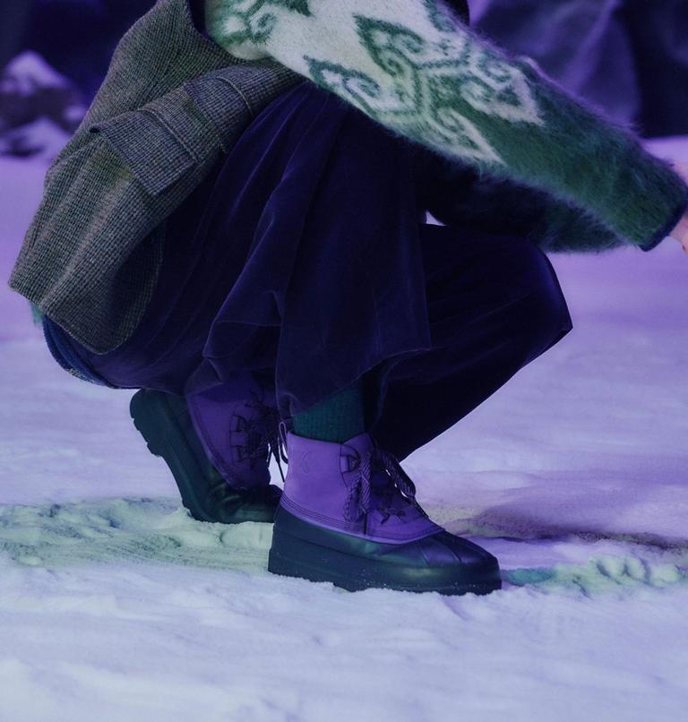 Unisex SOREL X NEEDLES Ambler Chukka Waterproof Boots, Color: Ultra Violet, Black, image 13