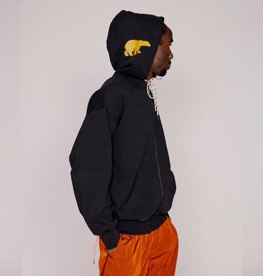 SOREL X Aries Premium Zip Through Hoodie, Color: Black, image 4