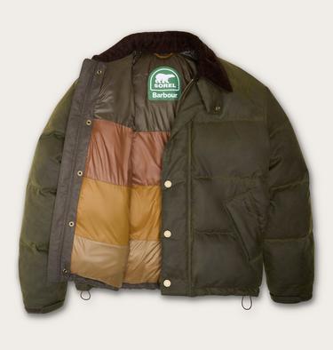Doudoune SOREL x Barbour Transport Down Wax Unisexe, Color: Archive Olive, image 2