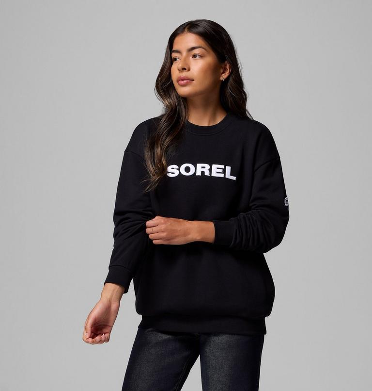 Unisex SOREL® Embroidered Crewneck Sweater, Color: Black, White, image 15