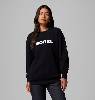 Unisex SOREL® Embroidered Crewneck Sweater, Color: Black, White, image 3