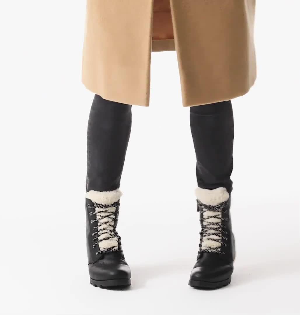 EMELIE SHORT LACE COZY | 010 | 5.5, Color: Black