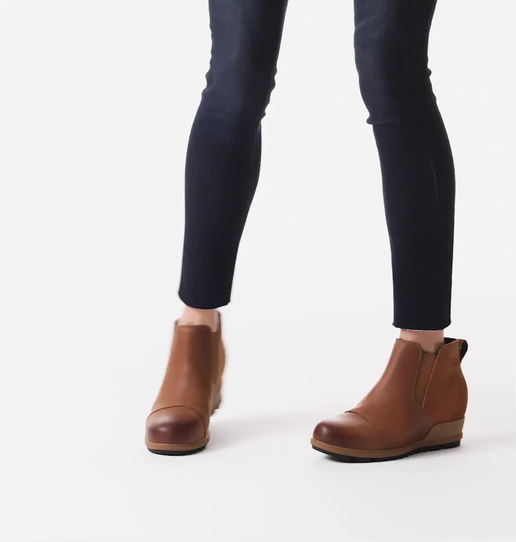 Women's Evie Pull-On Suede Bootie, Color: Velvet Tan