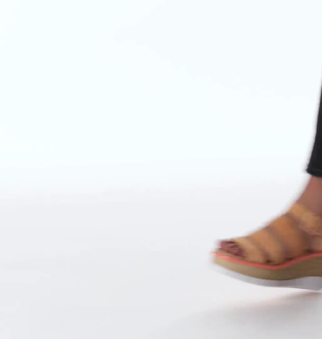 JOANIE III ANKLE STRAP | 877 | 10, Color: Faded Spark, White