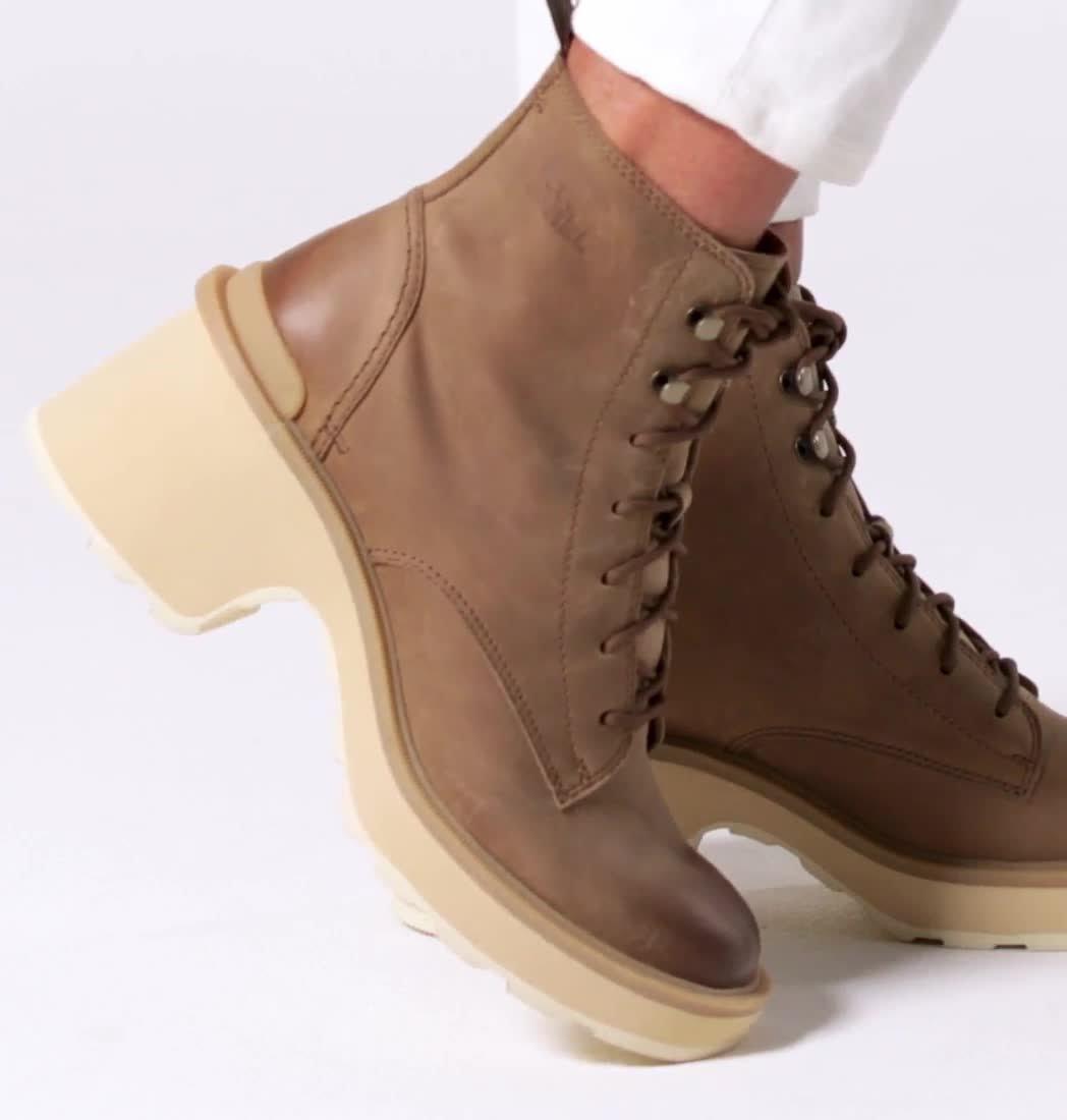 Women's Hi-Line Heel Lace Boot, Color: Umber, Ceramic