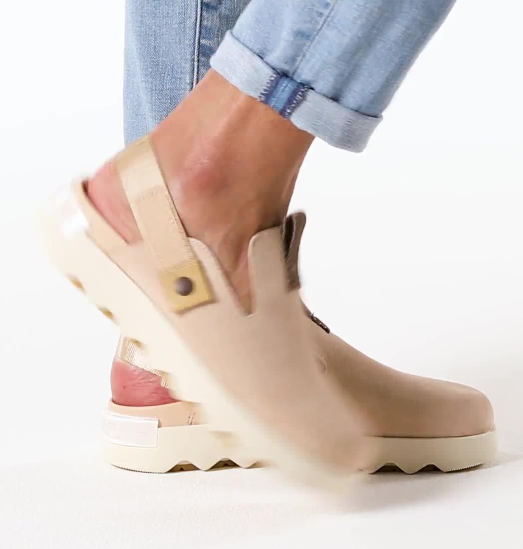 VIIBE Women's Clog, Color: Nova Sand, Midnight Cocoa