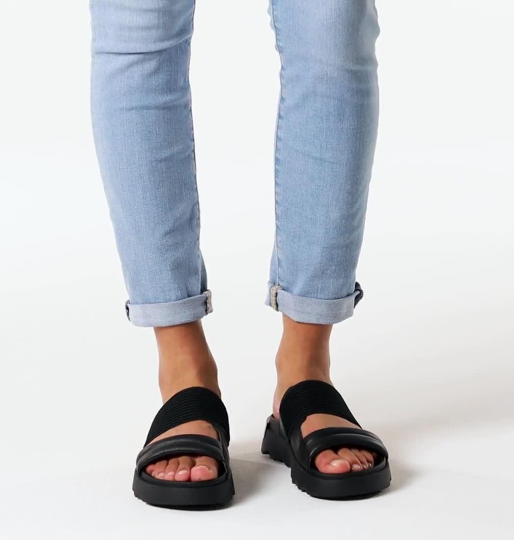 Women's Viibe Slide, Color: Black, Black