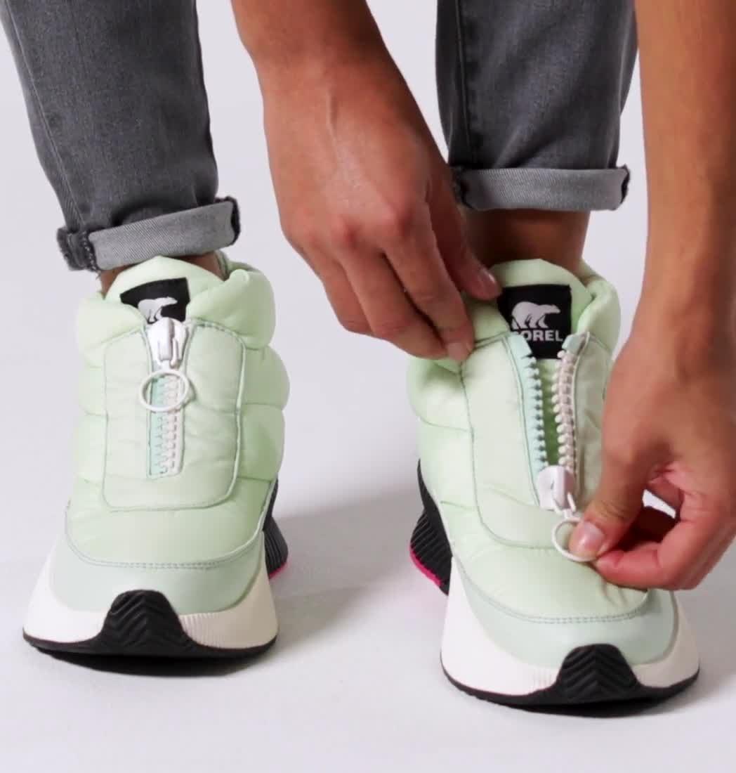 Botte &agrave; fermeture &agrave; glissi&egrave;re imperm&eacute;able au confort duvet&eacute; Out N About III pour femme, Color: Sea Sprite, Chalk