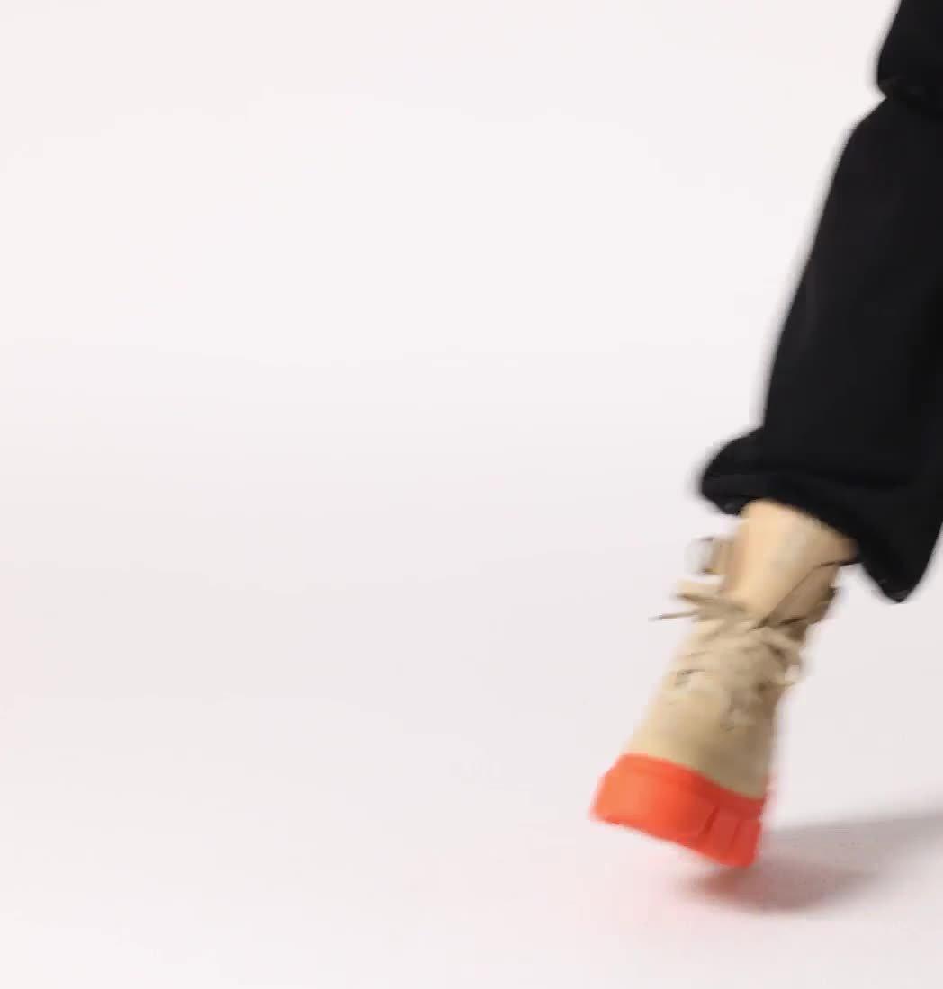 CARIBOU� X BOOT LACE WP | 209 | 5.5, Color: Ceramic, Optimized Orange