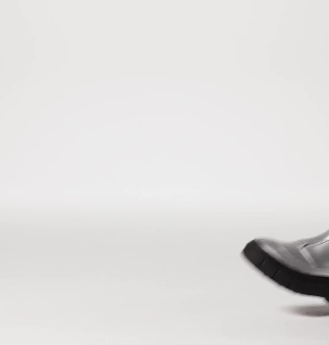 CARIBOU X Women's Chelsea Waterproof Boot, Color: Pure Silver, Black