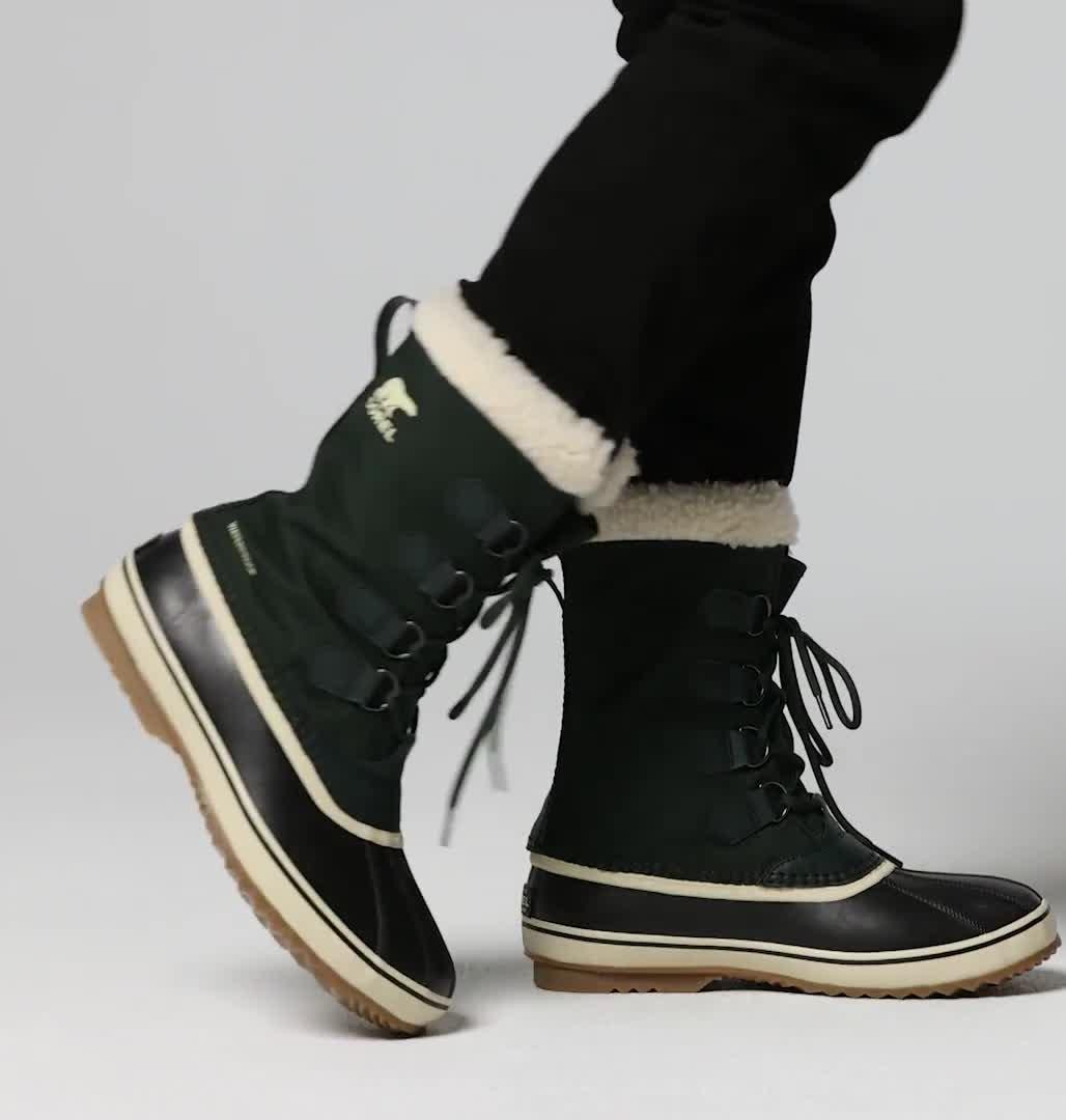 1964 PAC Nylon Men's Winter Boot, Color: Deep Woods, Black