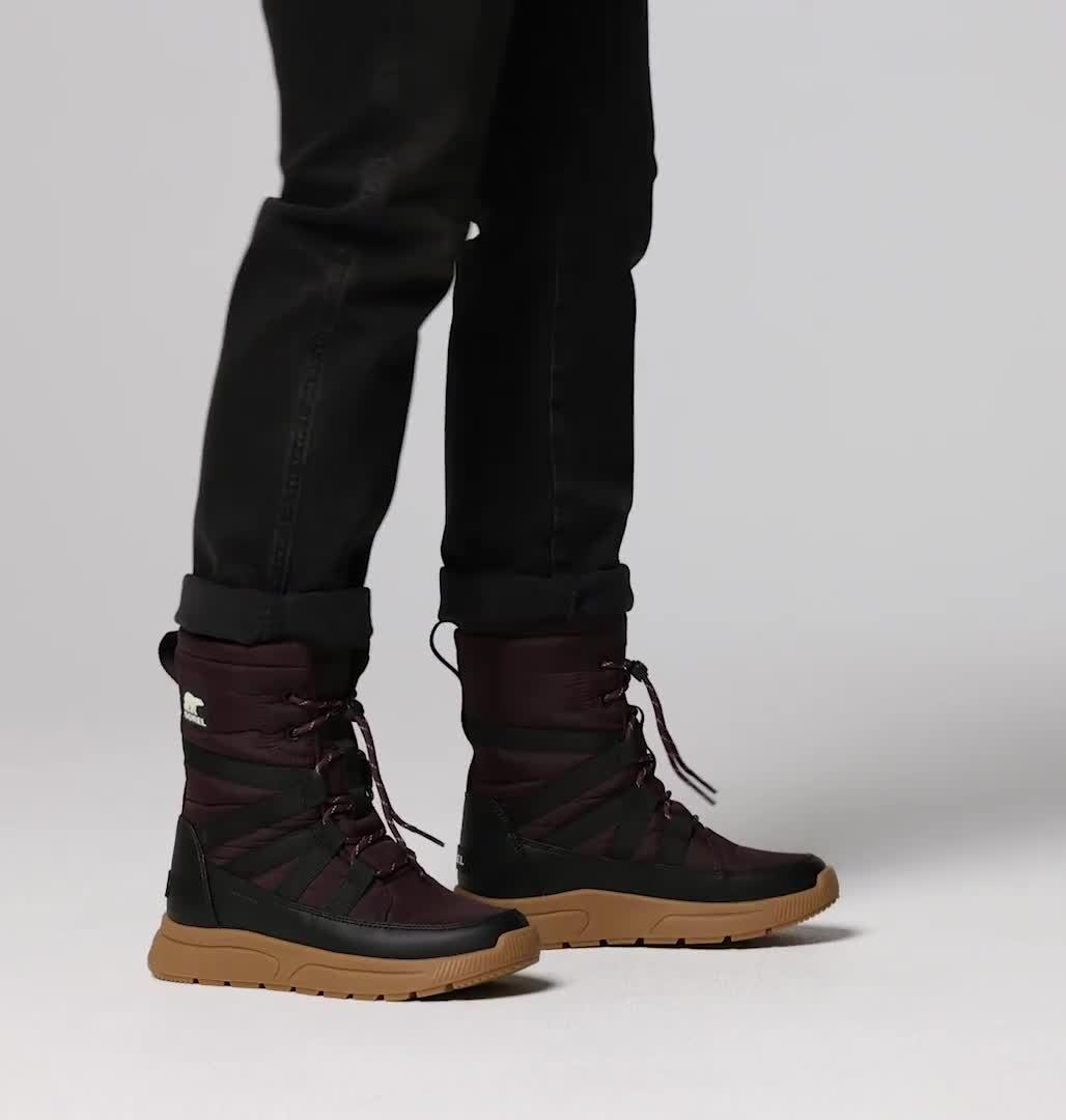 Whitney III Tall Women's Waterproof Boot, Color: Red Lodge, Black